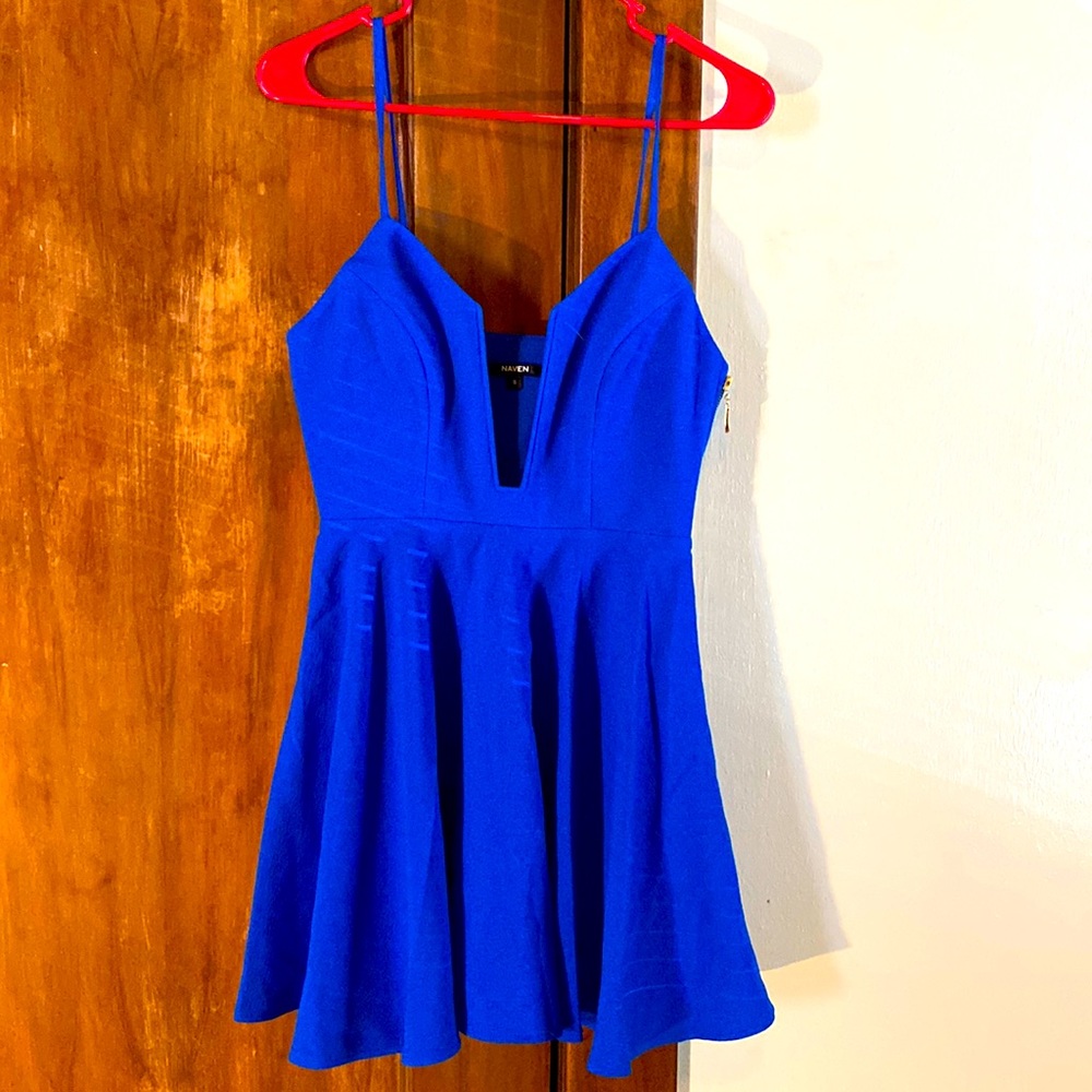 Blue cocktail dress